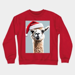 Santa drama llama Crewneck Sweatshirt